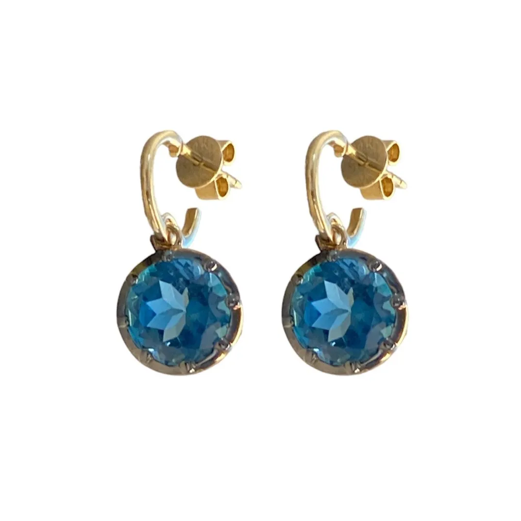 London Blue Topaz Dangle Earrings