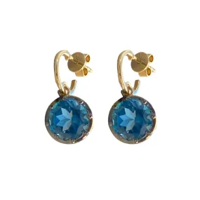 London Blue Topaz Dangle Earrings