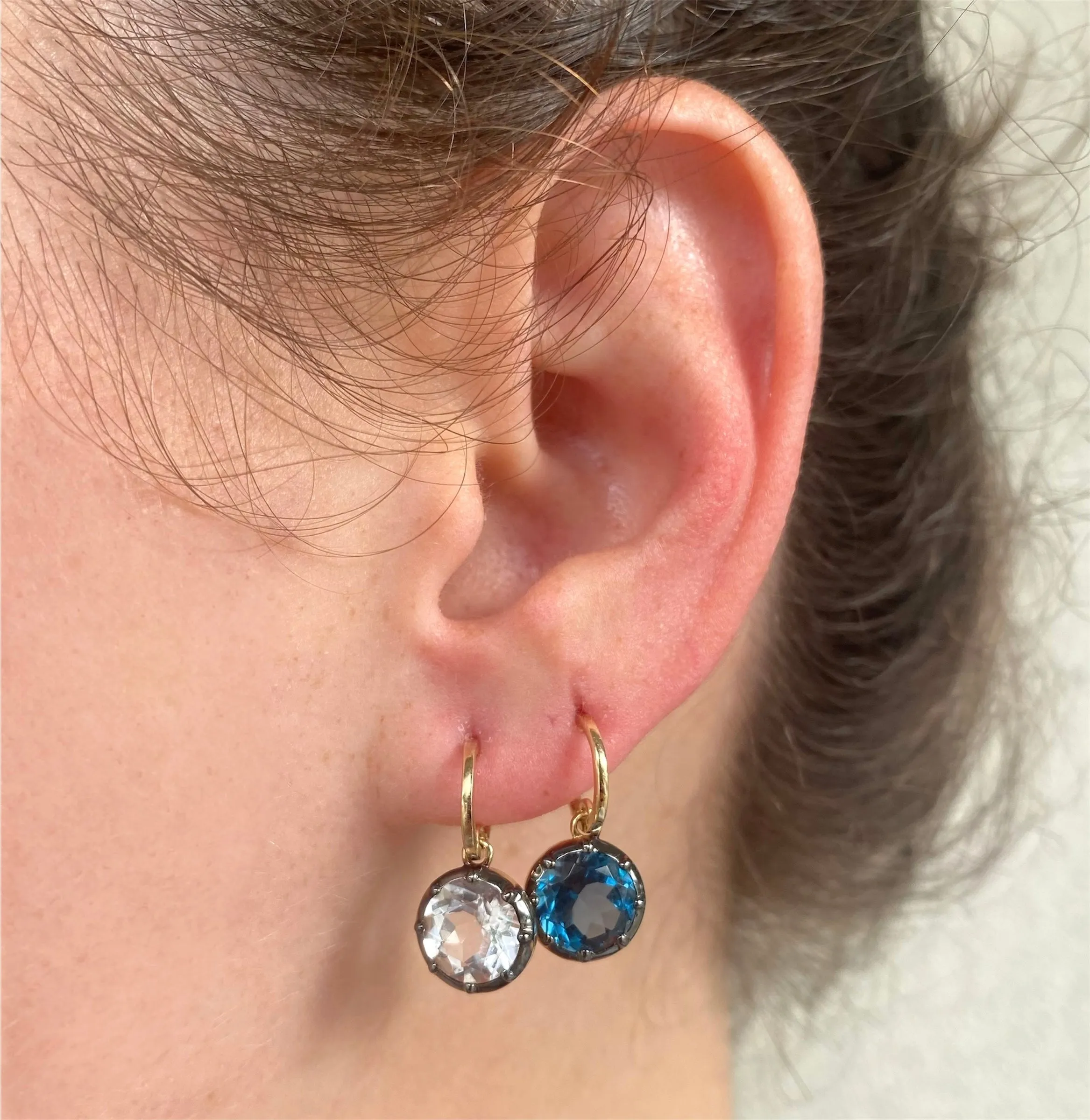 London Blue Topaz Dangle Earrings