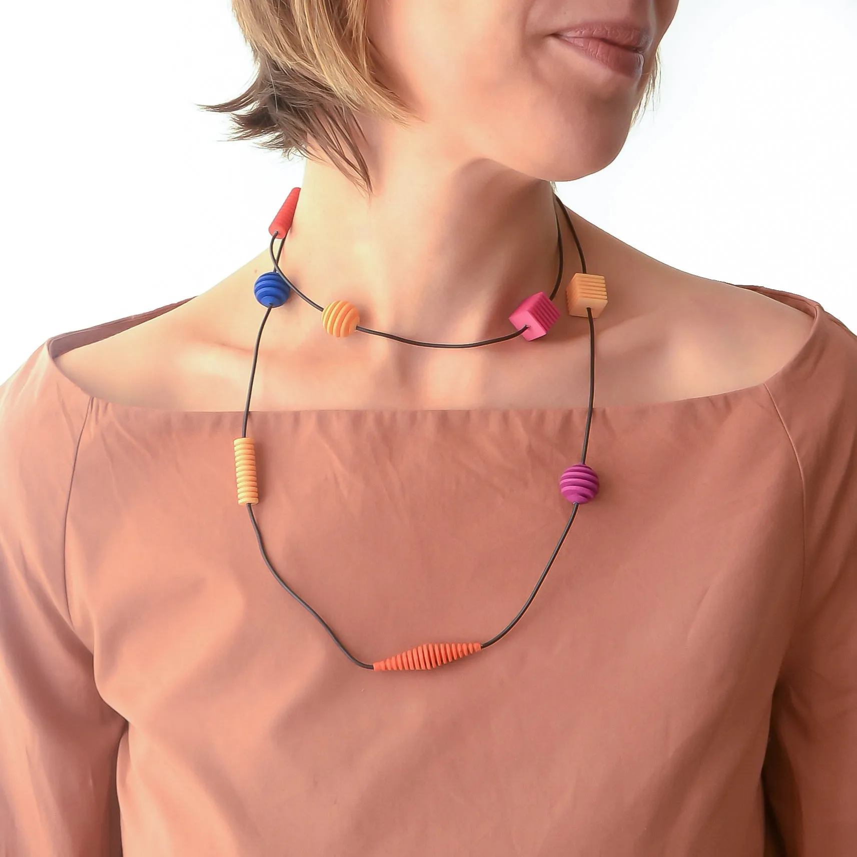 Long Beaded Necklace - Optical