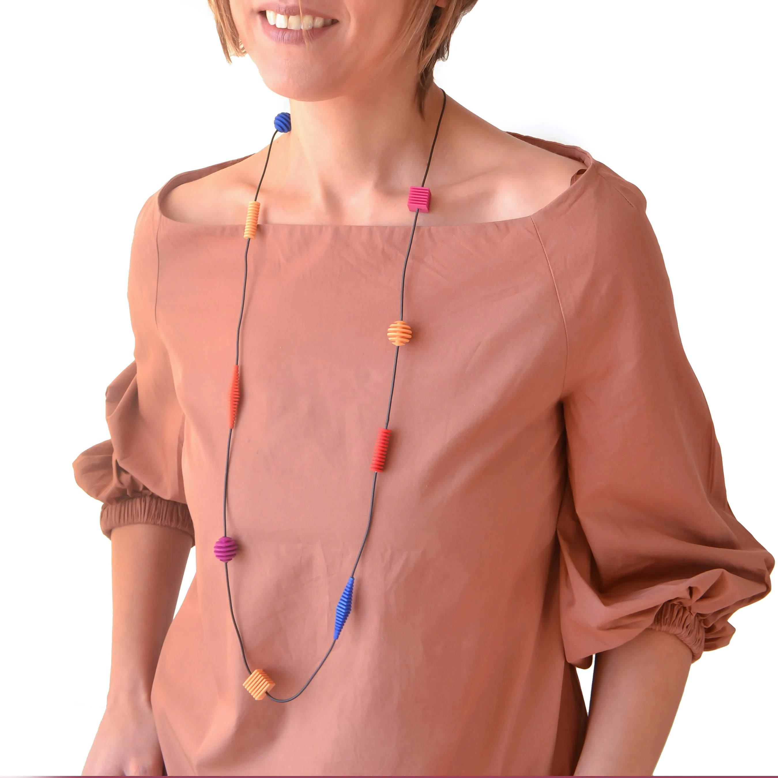 Long Beaded Necklace - Optical