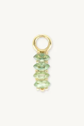 Lynx Apatite Marquise Gold Charm