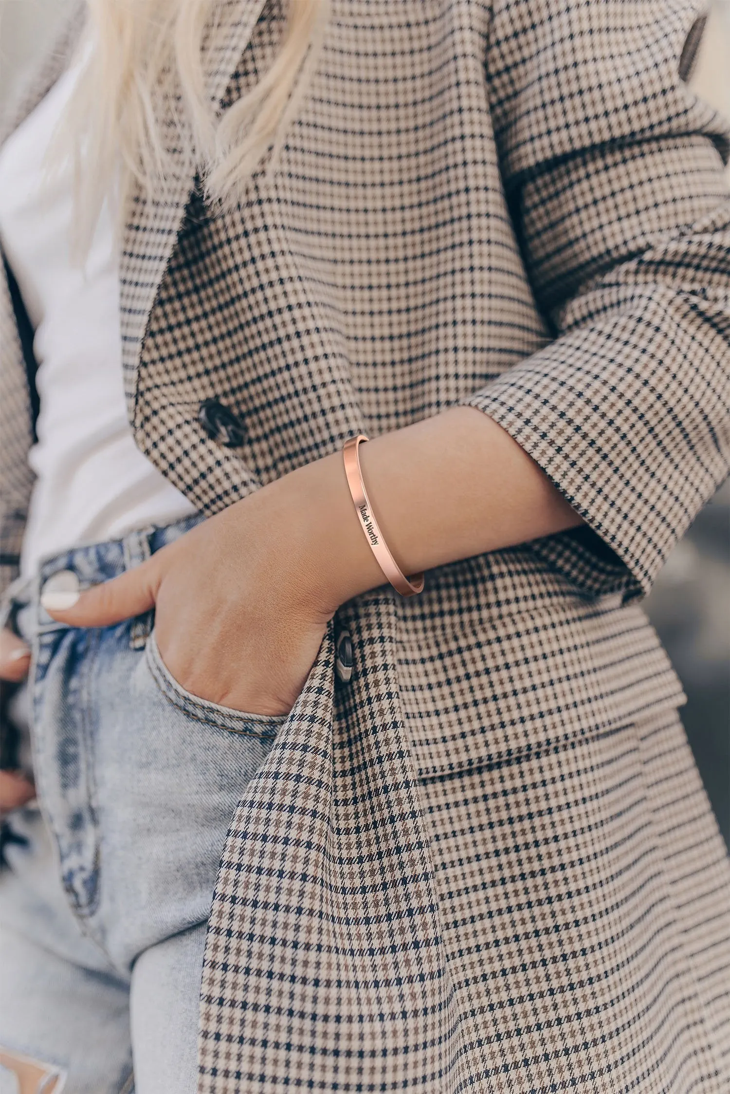 Made Worthy Personalizable Cuff Bracelet