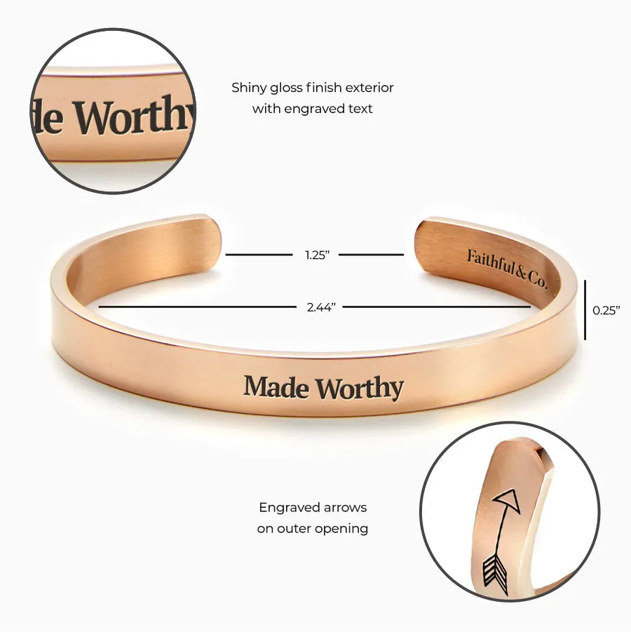Made Worthy Personalizable Cuff Bracelet