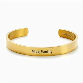 Made Worthy Personalizable Cuff Bracelet