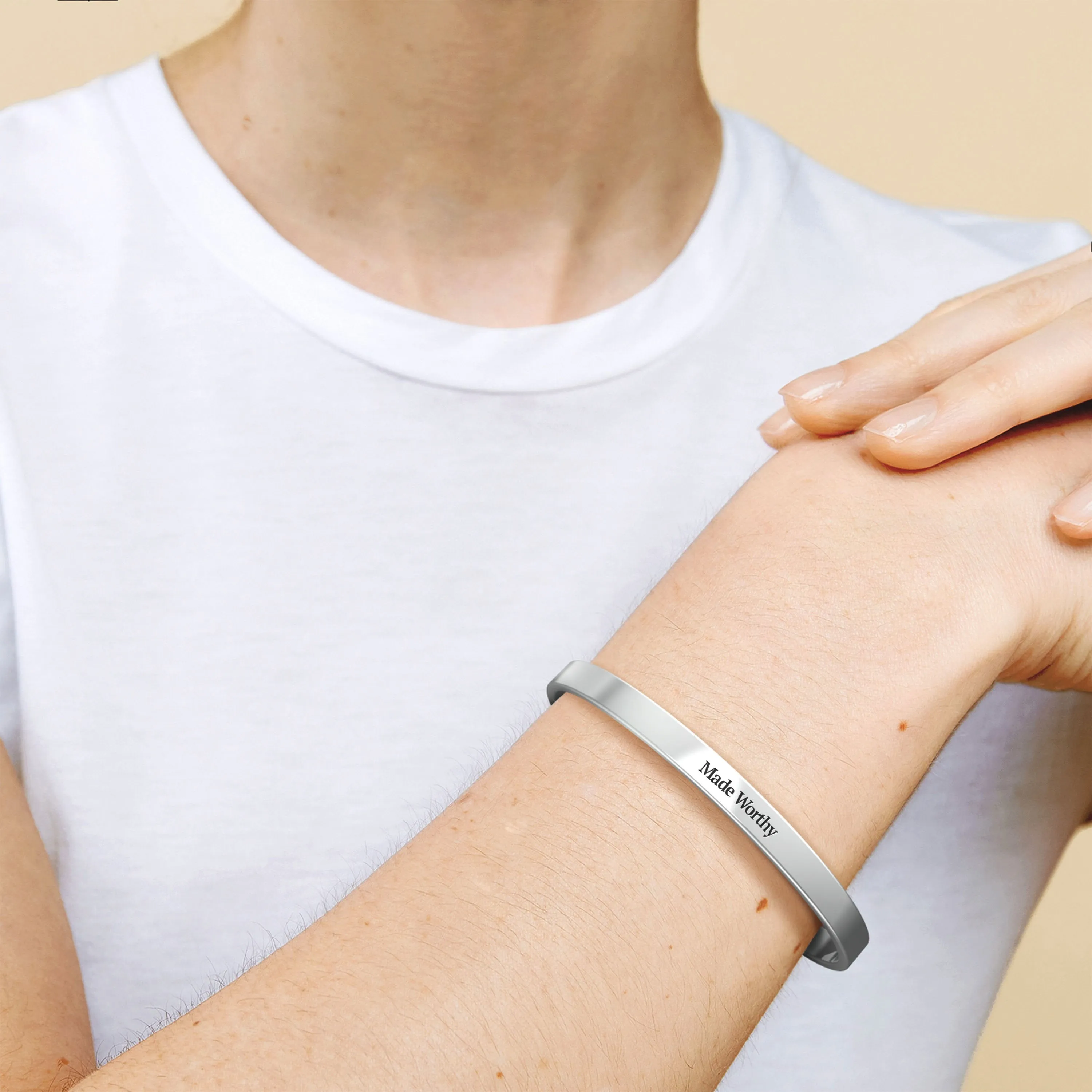 Made Worthy Personalizable Cuff Bracelet