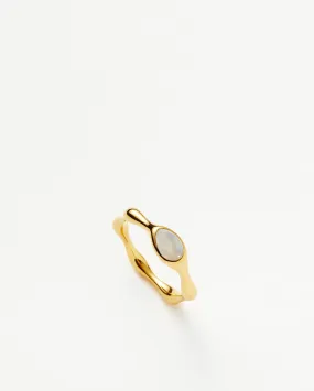 MAGMA GEMSTONE STACKING RING / GOLD