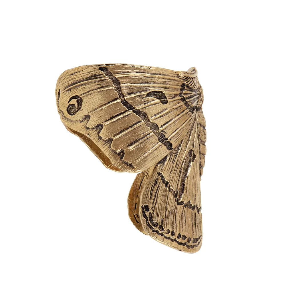 Majestic Moth Cuff in Bronze