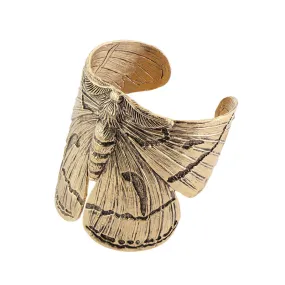 Majestic Moth Cuff in Bronze