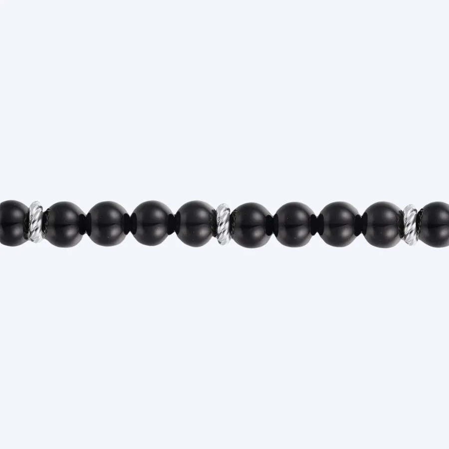 Matt Onyx Beaded Bracelet