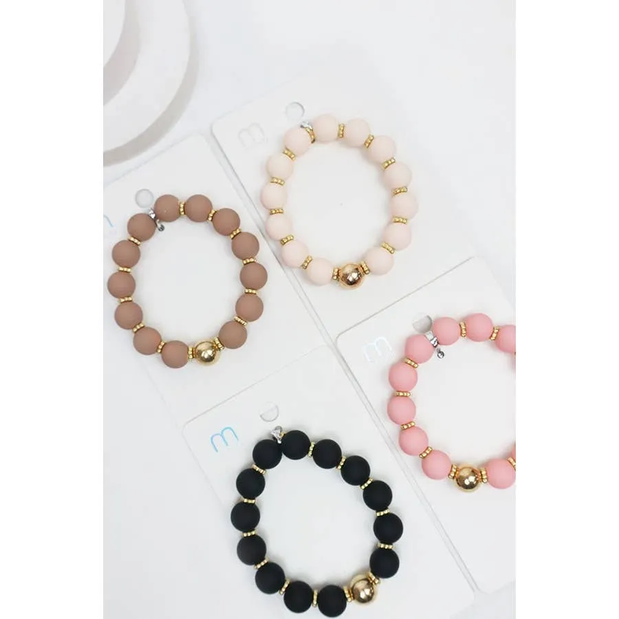 Matte Color Beaded Bracelet