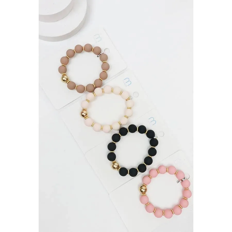 Matte Color Beaded Bracelet