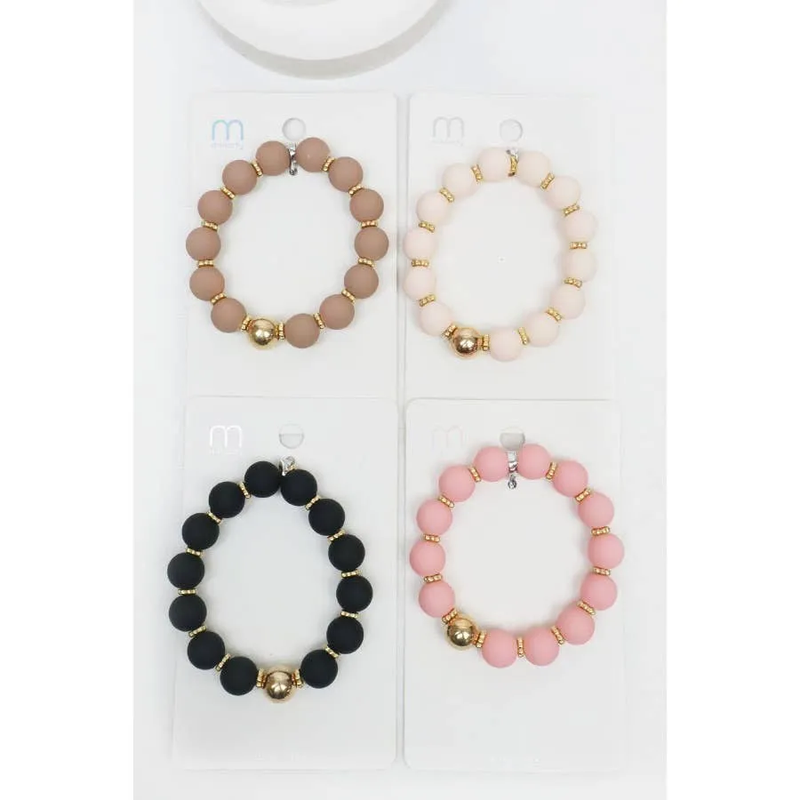 Matte Color Beaded Bracelet