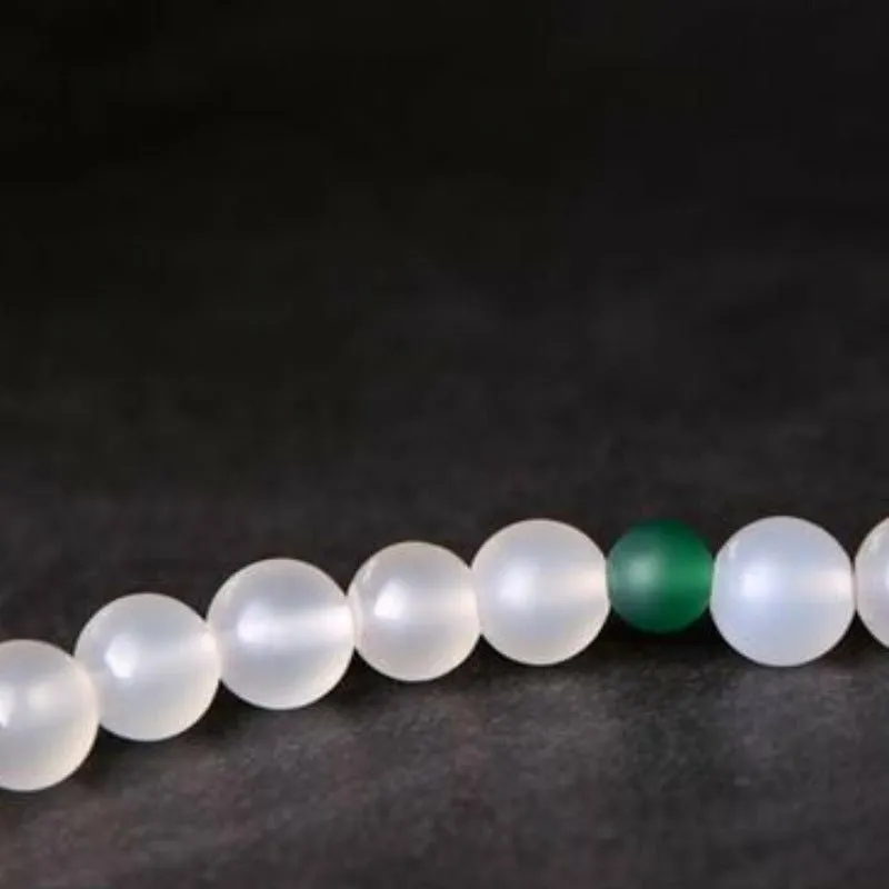 Matte Polished Onyx & Agate Beaded Bracelet - 2 Colors