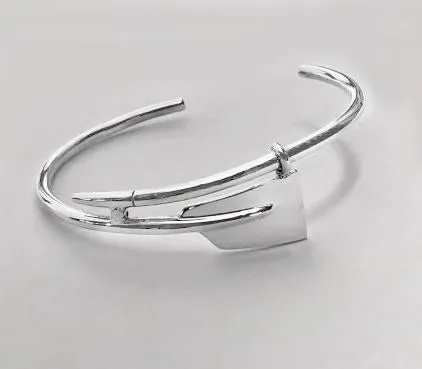Medium Rowing Oar Cuff Bracelet by Rubini Jewelers
