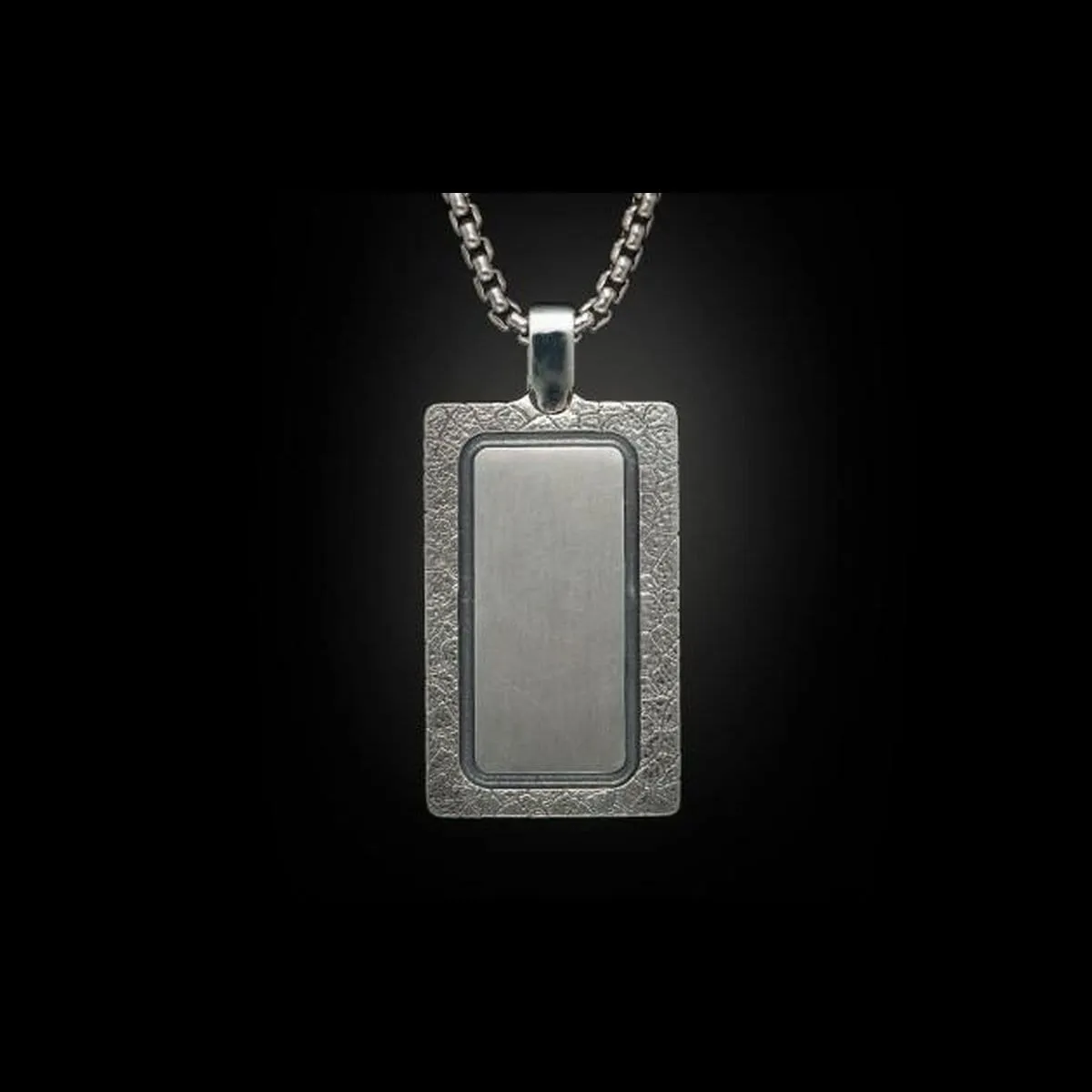 Men's Black Jade Pinnacle Necklace - P43 BLK J