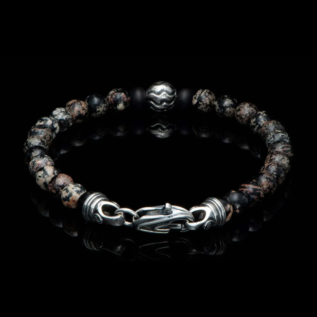 Men's Brookings Red Obisdian Bracelet - BB48 RSO