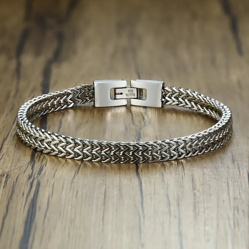 Mens Foxtail Chain Bracelet