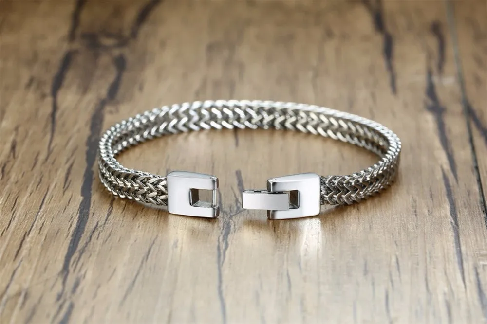 Mens Foxtail Chain Bracelet