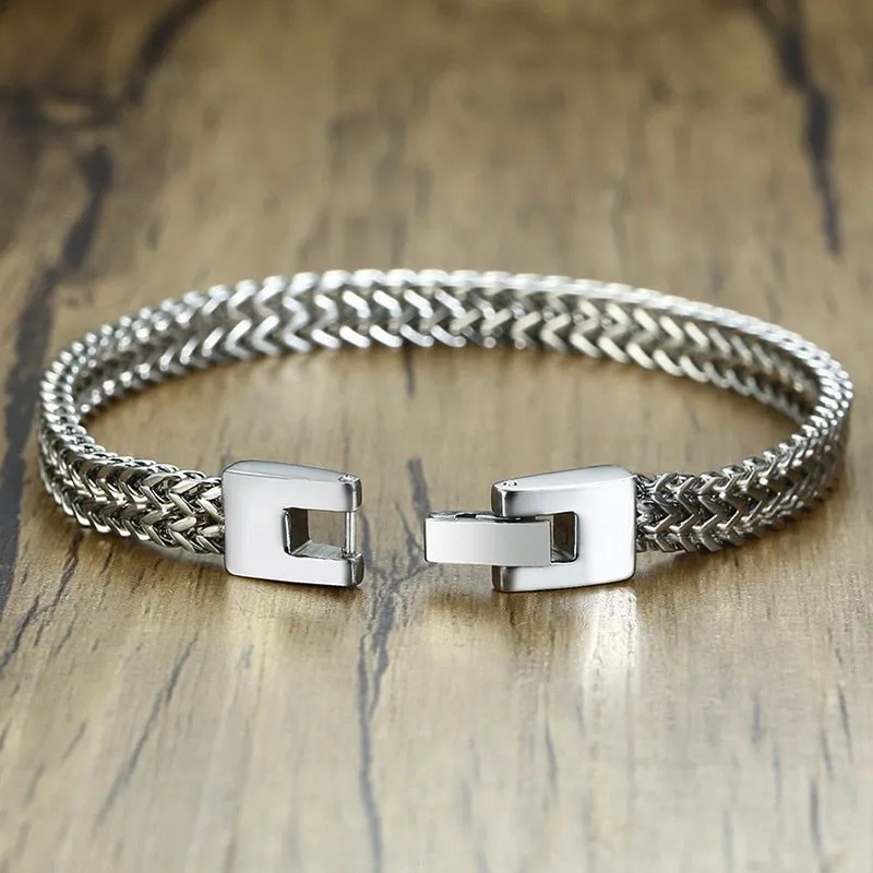Mens Foxtail Chain Bracelet