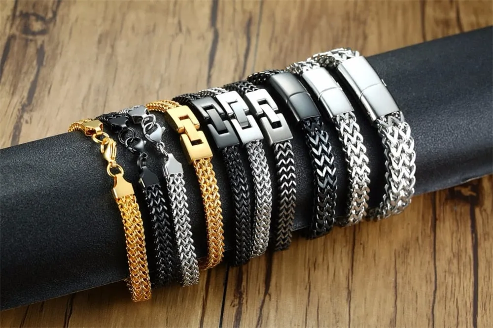Mens Foxtail Chain Bracelet