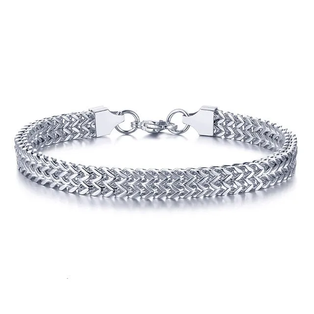 Mens Foxtail Chain Bracelet