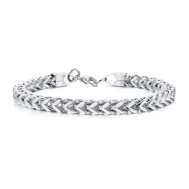 Mens Foxtail Chain Bracelet