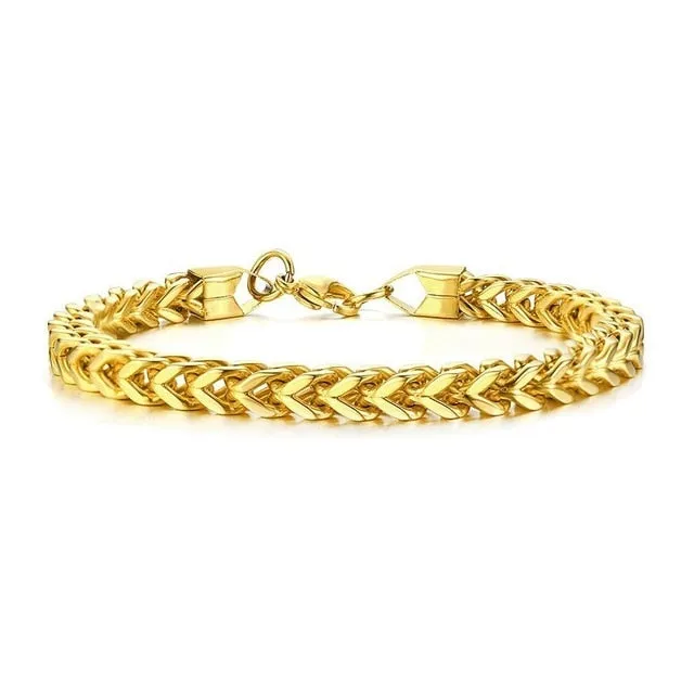Mens Foxtail Chain Bracelet