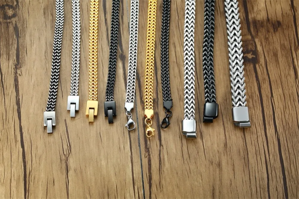 Mens Foxtail Chain Bracelet
