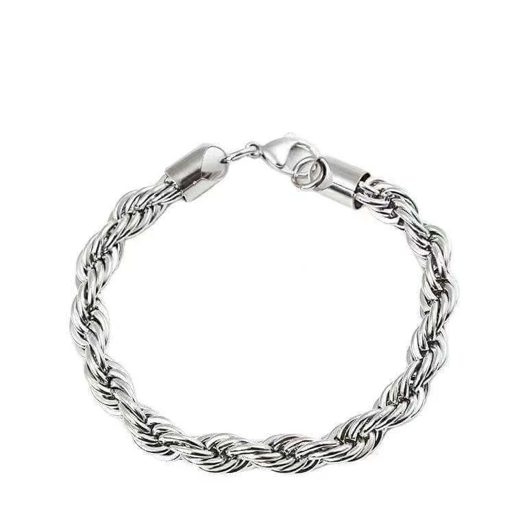 Men's Retro Titanium Steel Twist Bracelet