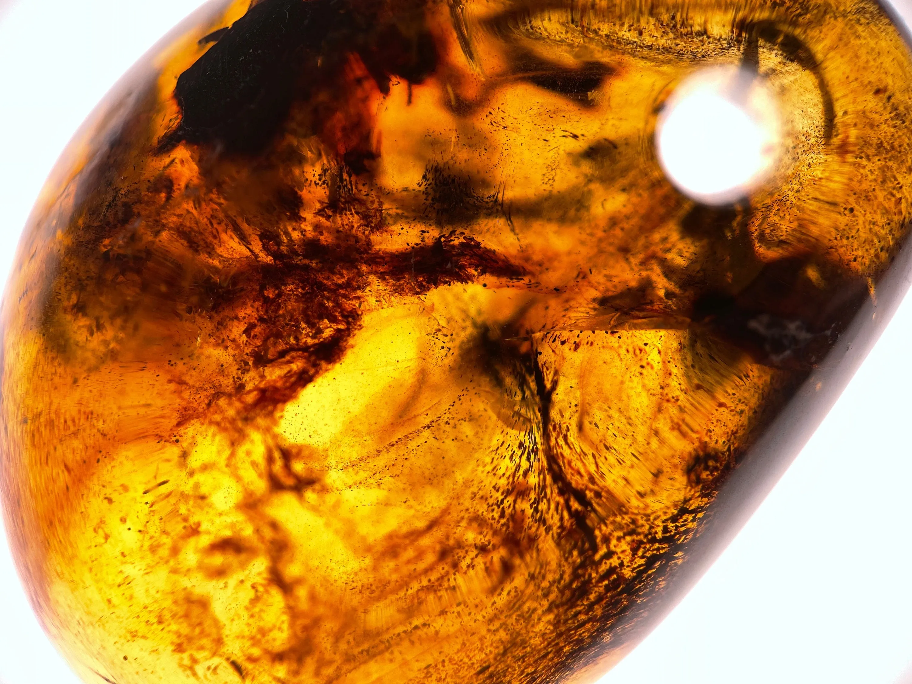 Mexican AMBER Crystal Pendant - Pendant Necklace, Handmade Jewelry, Healing Crystals and Stones, 48483