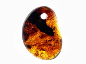 Mexican AMBER Crystal Pendant - Pendant Necklace, Handmade Jewelry, Healing Crystals and Stones, 48511