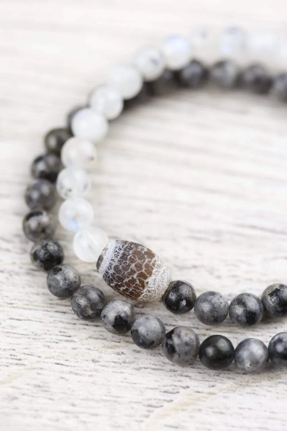 Midnight Moonstone & Labradorite Bracelet