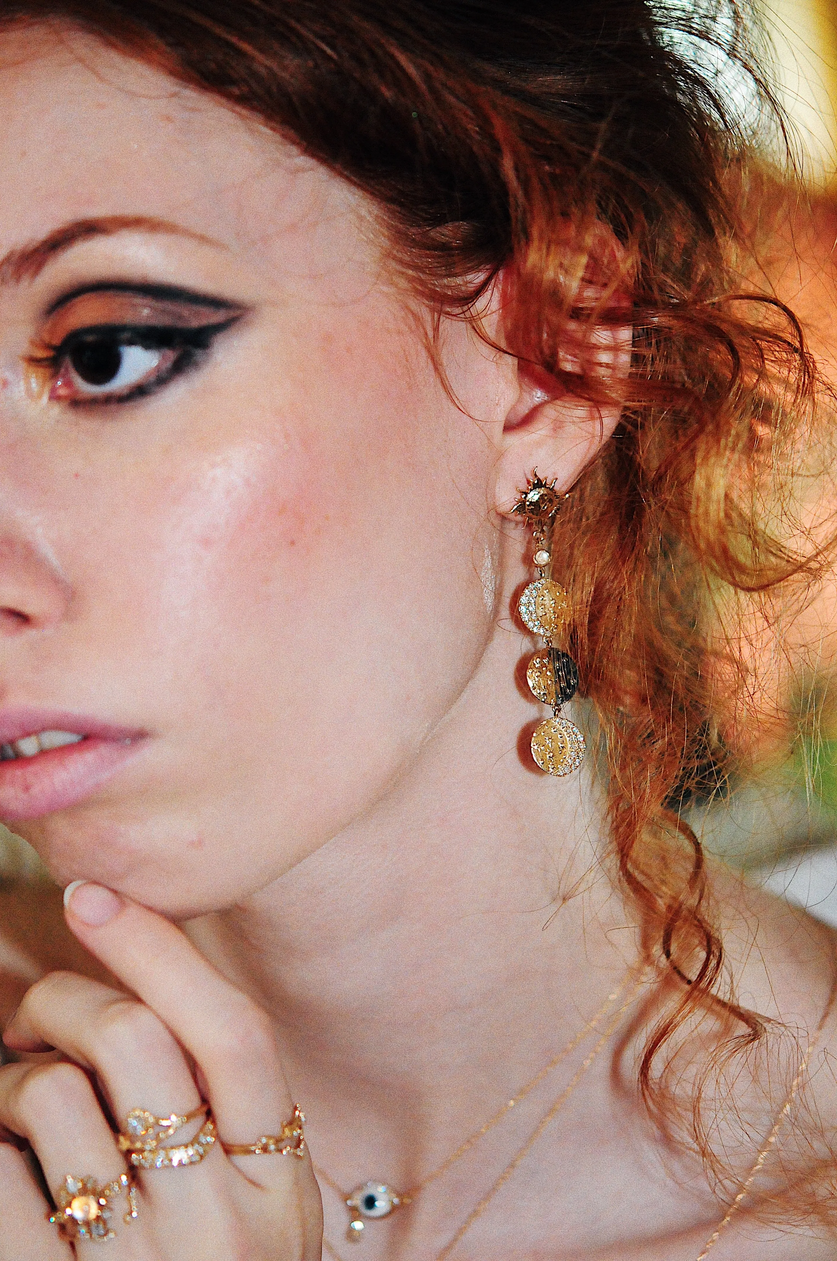 Mini Moon Phase Earring