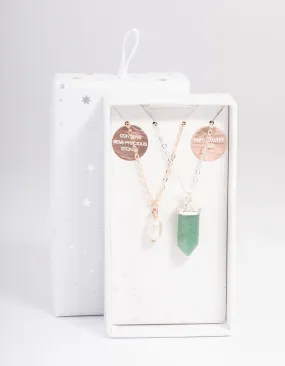 Mixed Metal Jade & Freshwater Pearl Necklace Pack