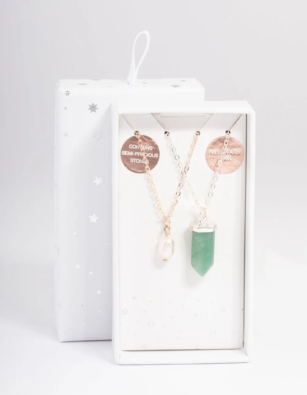 Mixed Metal Jade & Freshwater Pearl Necklace Pack