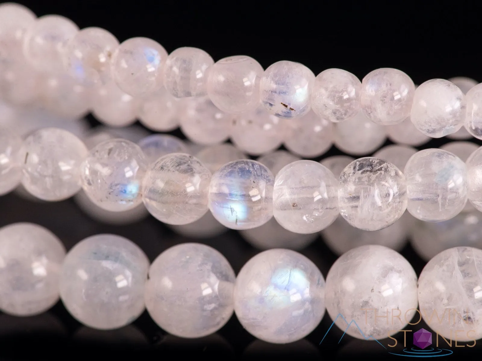 MOONSTONE Crystal Jewelry - Wrap Bracelet, Crystal Beaded Necklace, Crystal Beaded Bracelet, E1635