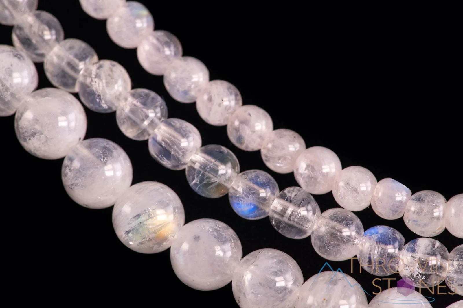 MOONSTONE Crystal Jewelry - Wrap Bracelet, Crystal Beaded Necklace, Crystal Beaded Bracelet, E1635