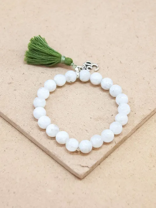 Moonstone Mala Bracelet