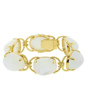Moonstone Pebble Bracelet