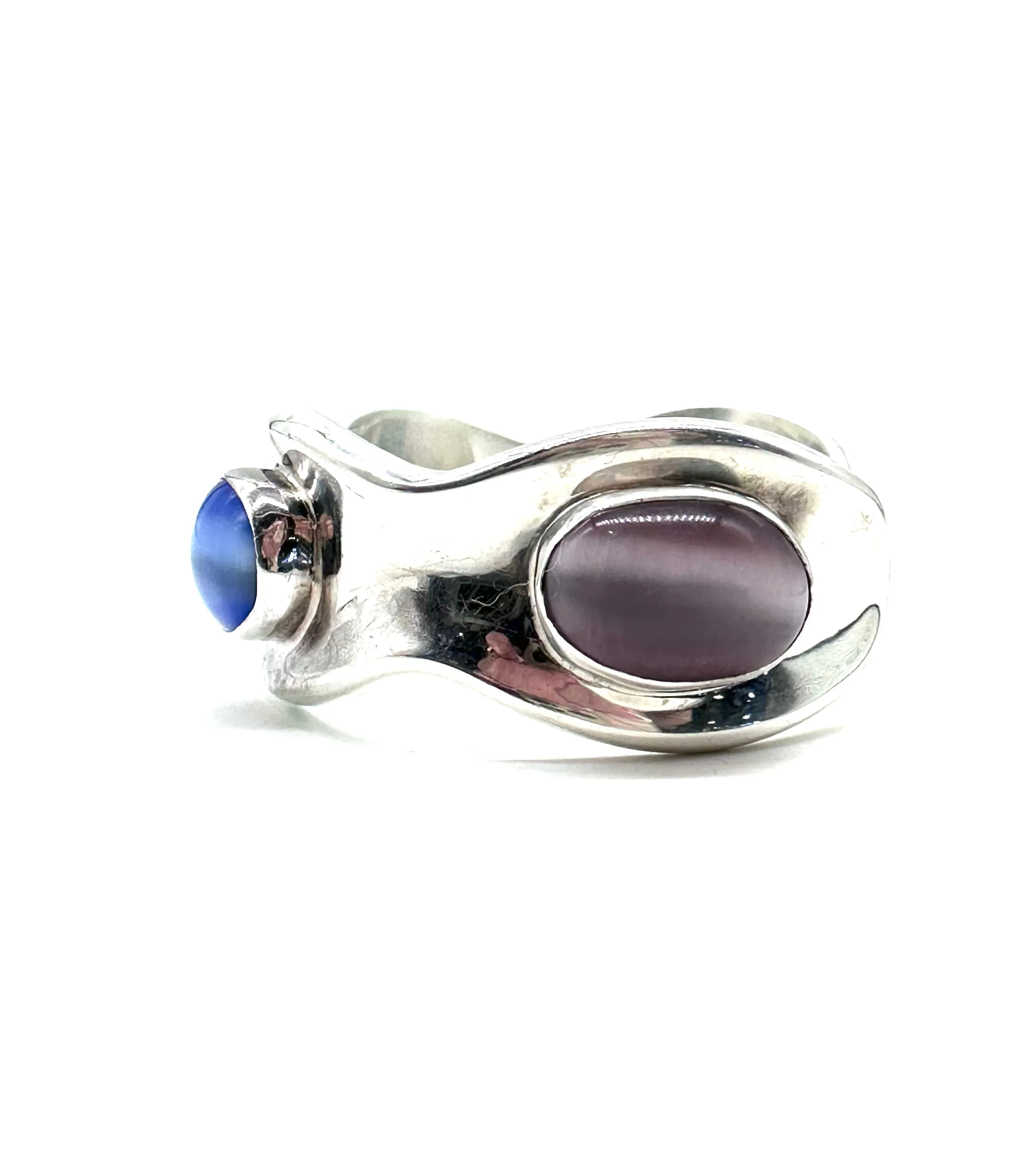 Moonstone sterling silver cuff bracelet