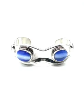 Moonstone sterling silver cuff bracelet