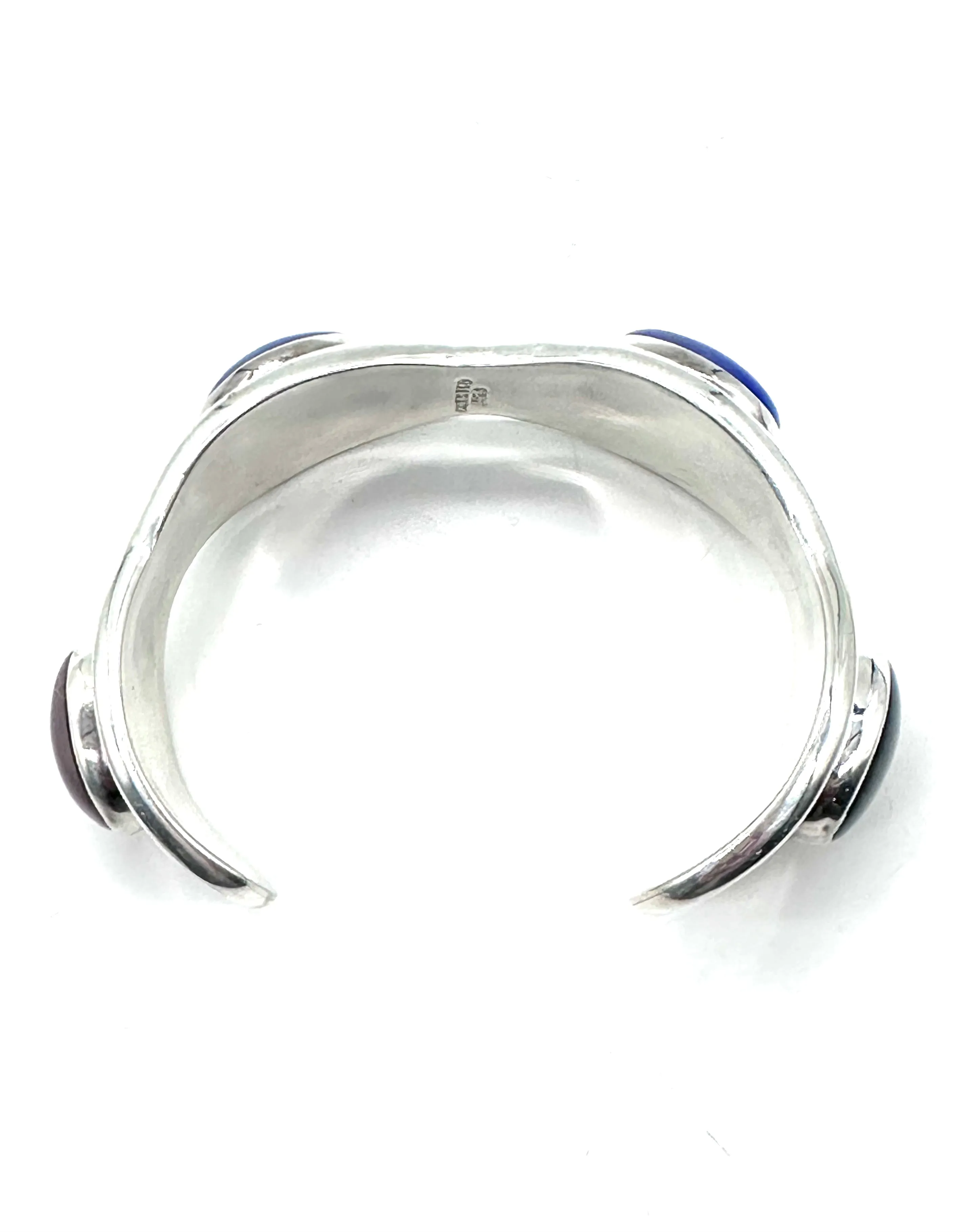 Moonstone sterling silver cuff bracelet