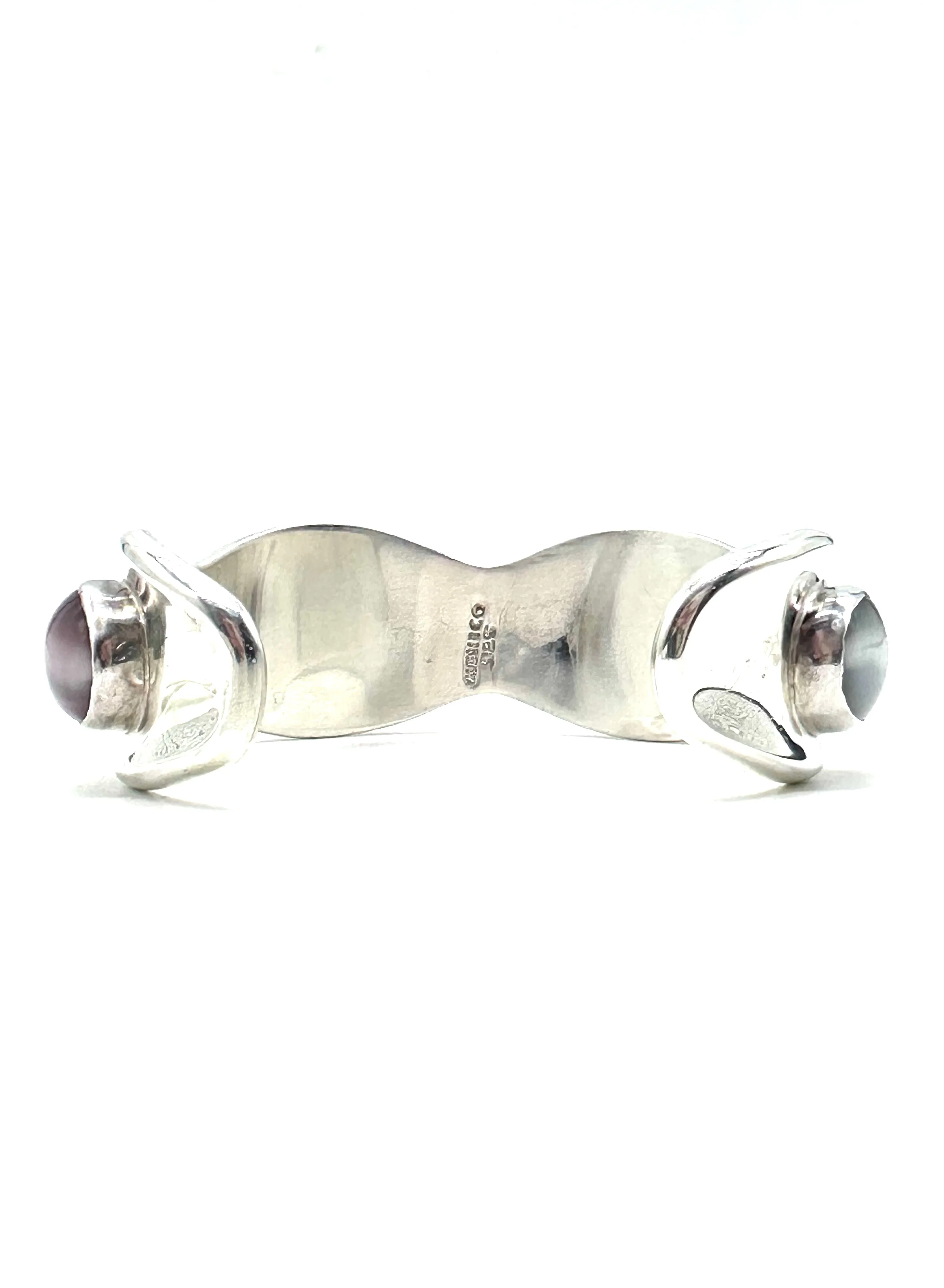Moonstone sterling silver cuff bracelet