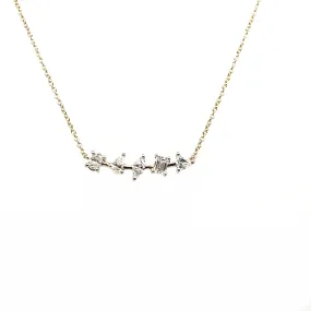 Multi Shape Diamond Bar Necklace