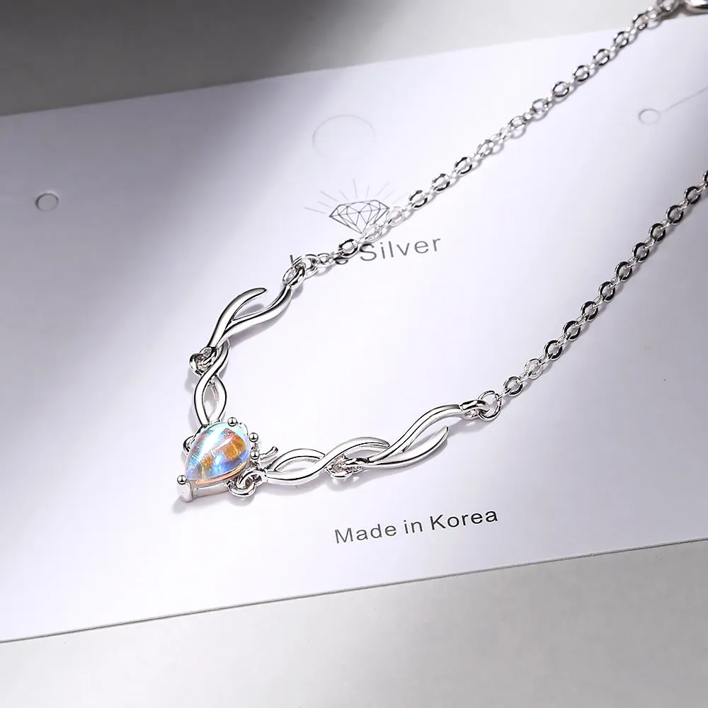 Multicolored moonstone niche cold wind bracelet