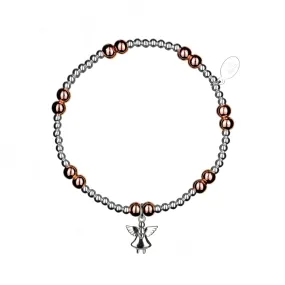 My Guardian Angel Sterling Silver Stacking Bracelet