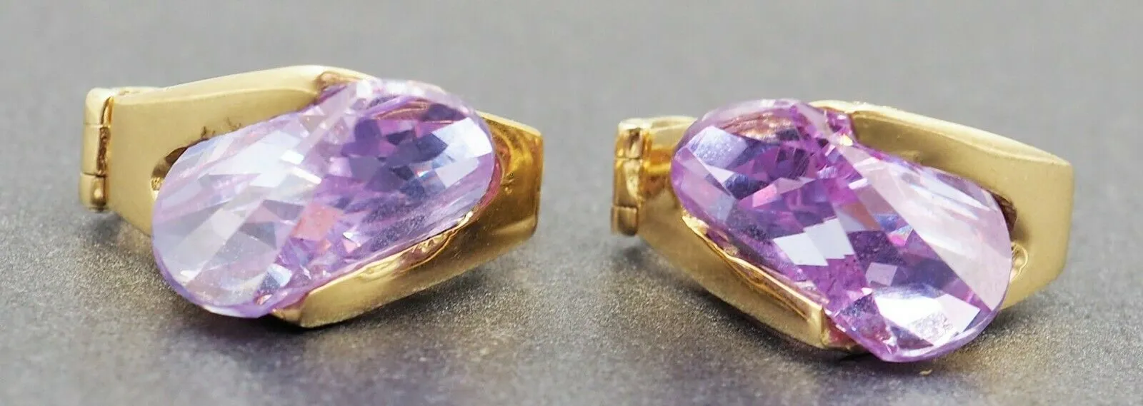 Mystic Topaz 14ct Yellow Gold Huggie Style Earrings