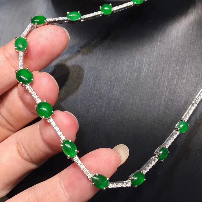 Natural Jade Necklace Jadeite Necklace NNE001