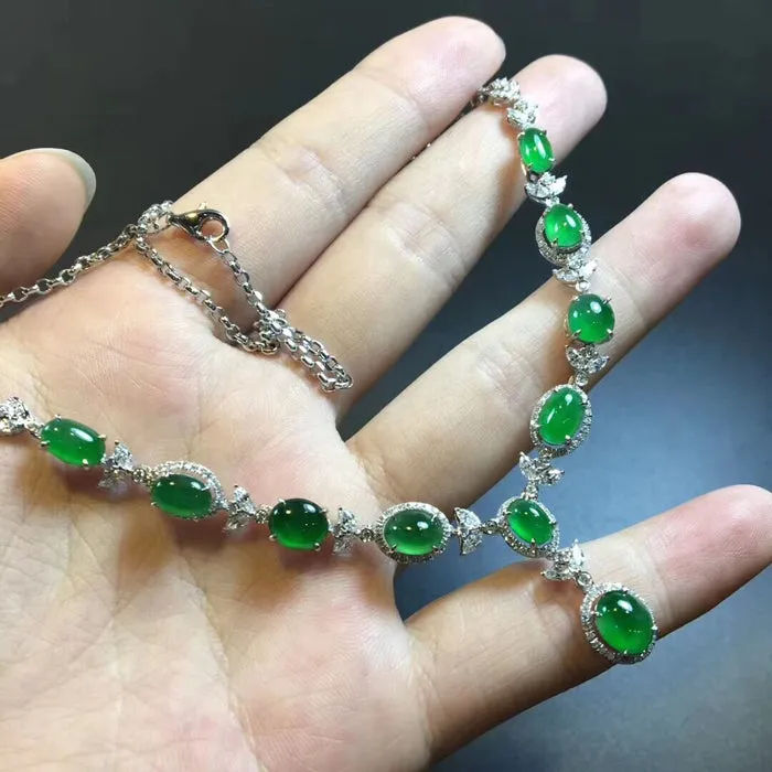 Natural Jade Necklace Jadeite Necklace NNE019